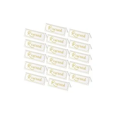 Gereserveerde stoel transparant acryl teken