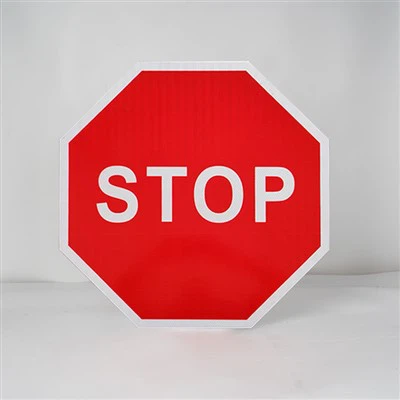 Straat Weg Stop Reflecterend Teken